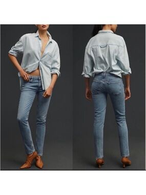 Citizens of Humanity Anthropologie Jeans Womens 23 Inga High Rise Slim